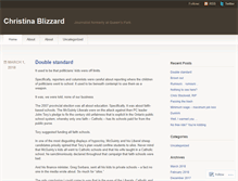 Tablet Screenshot of christinablizzard.ca